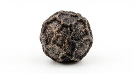 Fototapeta premium Close-up of a dried allium or ornamental onion seed head on white background