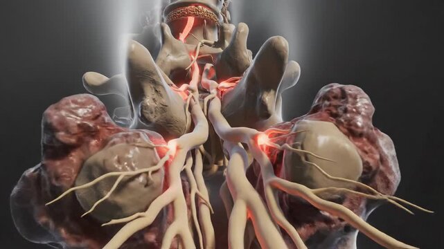 Animated Medical Illustration of Degenerative Spinal Stenosis