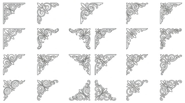 Abstract Fractal Patterns in Triangular Shapes