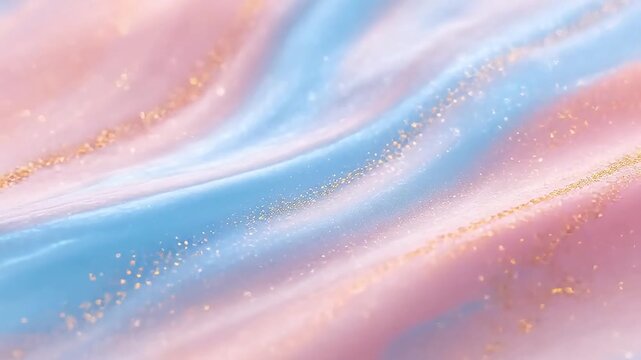Abstract pastel swirl with gold specks