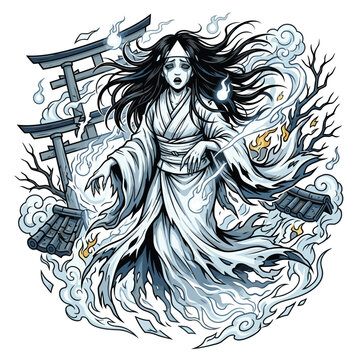Japanese ghost vector image Yūrei