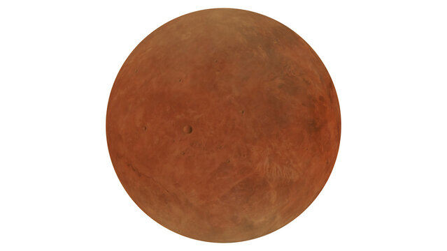 dwarf planet Ixion located in the Kuiper Belt isolated on transparent background 3d rendering illustration