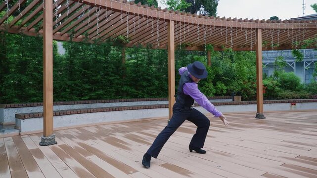 Spanish Male Dancer Performing Flamenco