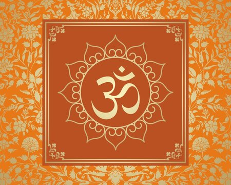 aum syllable , paisley design ,Hinduism , India	