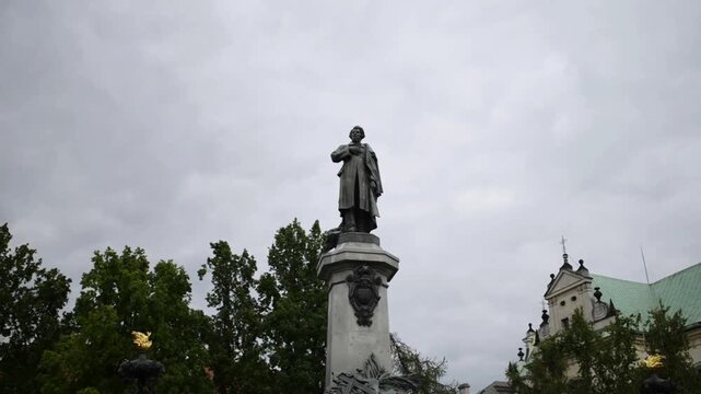 Adam Mickiewicz Monument, Warsaw, Poland