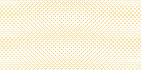simple golden color fish scale pattern vector for banner poster background. © kowsar