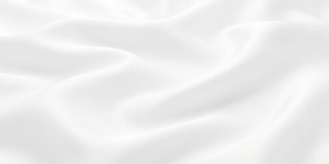 Elegant Silk Drape: Luxurious white silk fabric cascades in soft folds, creating a smooth, flowing texture that evokes a sense of purity and sophistication. © RD Visuals
