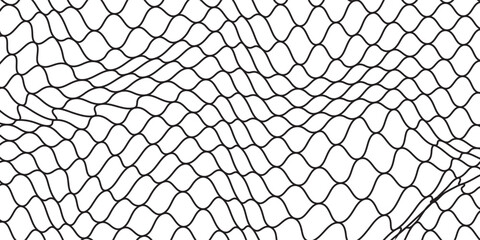 Curved net pattern. Seamless design for sportswear or equipment like soccer goals, volleyball nets, basketball hoops, hockey nets, and athletic gear. illustration © kamilia
