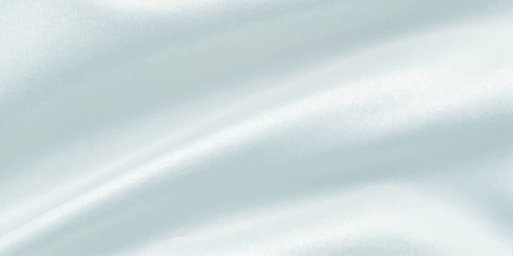 Abstract blue satin fabric background with smooth silk lines and a brushed steel metal texture resembling a soft cloud pattern