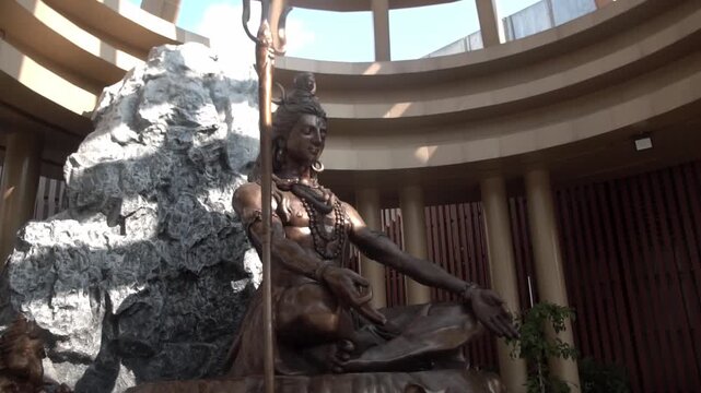 Giant statue of Shiva, one of the principal deities in Hinduism.