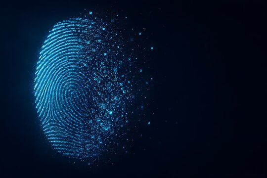 Digital Fingerprint Crumbling into Particles