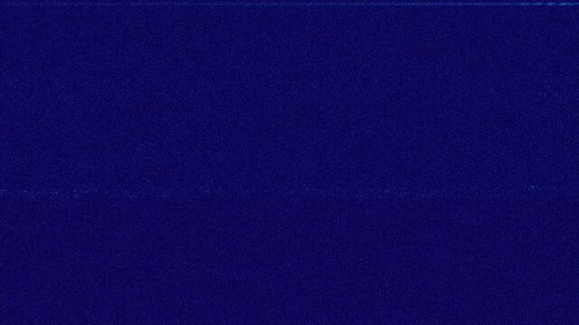 Analog VHS blue screen overlay defects and interference of the video signal. TV, computer