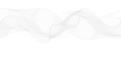 Fototapeta premium gray wave curve lines banner background design. Digital frequency track equalizer. Stylized line art background. modern soft luxury texture with smooth and clean vector subtle background illustration