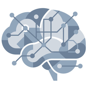 Human Brain with Neural Network and Artificial Intelligence Concept