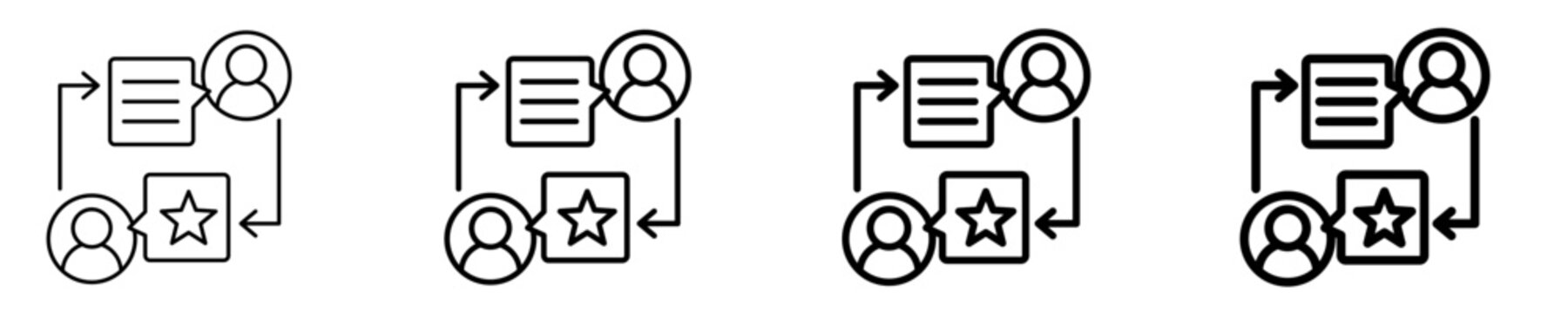 Feedback Analysis  Icon Set Different Style Collection