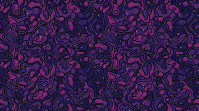 Purple camouflage seamless pattern abstract dark violet organic camo background