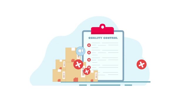 Quality Control Concept Animation 
