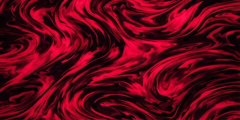 Red abstract silk wave background with elegant floral swirls and luxury decorative pattern design for wallpaper and textile art © Sema