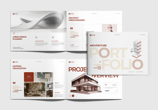 Minimalist Architecture Portfolio Template for Architects Agency