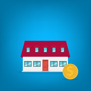Home Investment Mortgage Concept Animation Real Estate Property Purchase Finance Budget Savings	