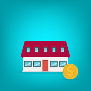Home Investment Mortgage Concept Animation Real Estate Property Purchase Finance Budget Savings	