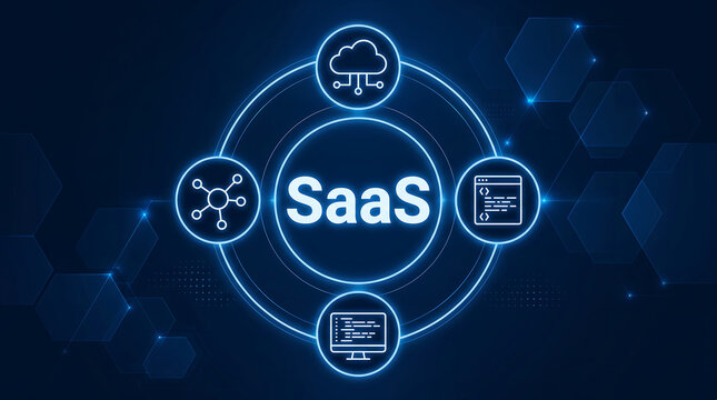 Saas software as a service with cloud code recurring payment multi computer.