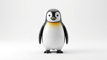 Fototapeta premium Cute baby penguin illustration on white background