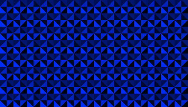 Blue triangle diamond geometry modern retro seamless pattern for decoration background
