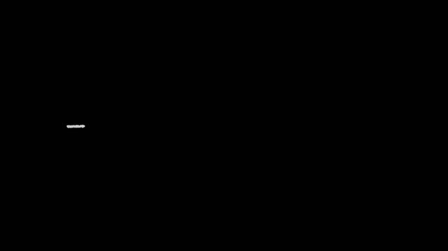 Hand-Drawn Sketch Underline Animation, Rough Chalk Marker Highlight Overlay (Transparent Alpha) 4K 60FPS 
