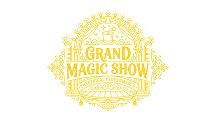 Grand Magic Show Theatrical Performance Logo © nongko