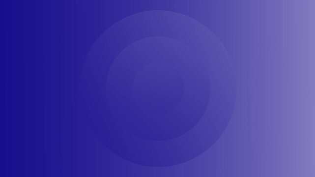 Abstract blue circle animation background with concentric circles pattern