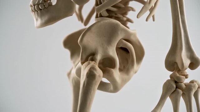 3D animation of a walking horse skeleton sequence