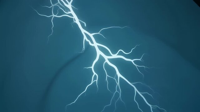 Lightning storm timelapse in dark sky time sequence