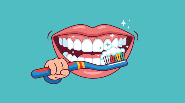 Bright smile and clean teeth