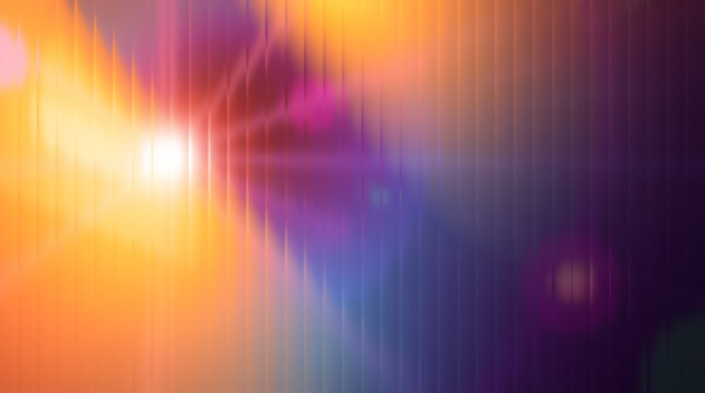 Abstract gradient background with colorful rays and light effects