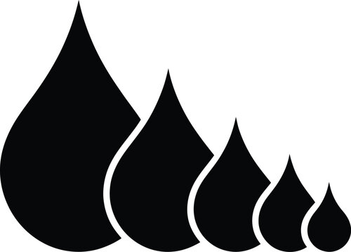 droplet icon series drop shapes for logo and ui