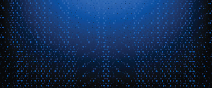 Dot blue pattern screen led light gradient texture background. Abstract technology big data digital background. 3d rendering.
