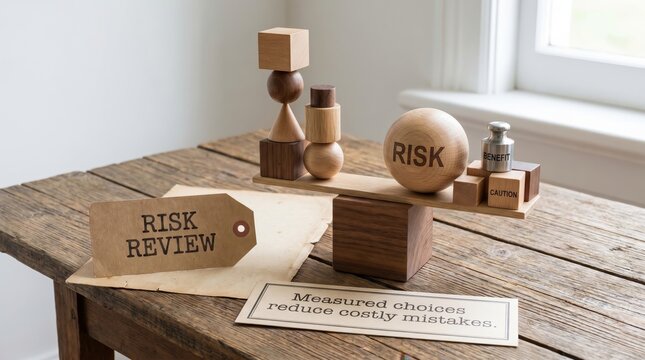Balance Scale Weighing Risk for Decision Making