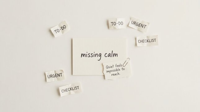 Mental Overload: Notes of Urgency and To-Do Lists Scatter