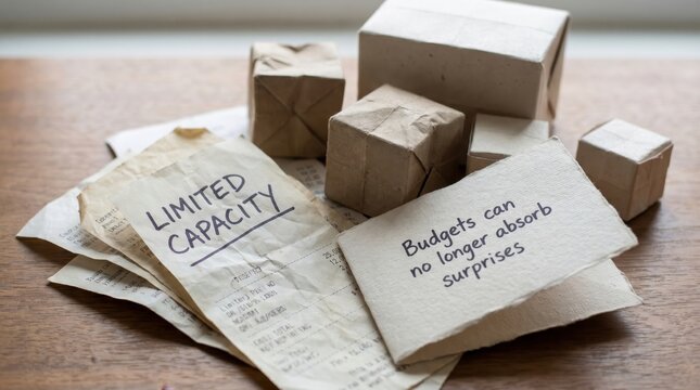 Financial Stress Manifests as Limited Capacity and Budget Constraints