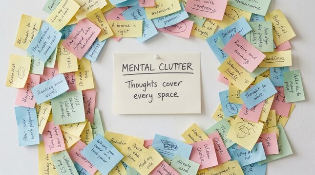 Mental Overload: Notes Representing Mental Clutter