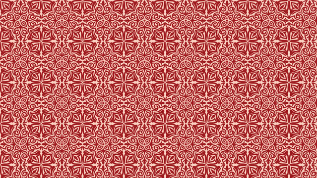 Classic damask floral seamless pattern, vector illustration