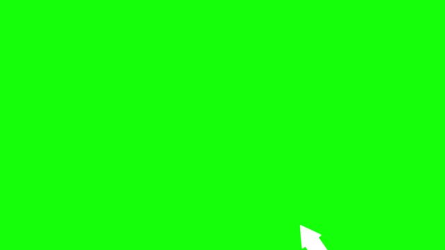 white mouse cursor arrow clicking animation on black background, simple hand pointer click gesture for website button and interface 4k loop.