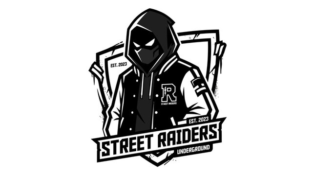 Street raider logo design.