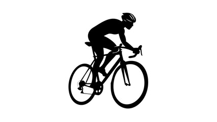 Obraz premium black silhouette of curved lines on white background