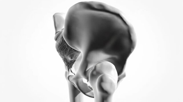High-End 3D CGI Octane Render of the Human Hip Joint