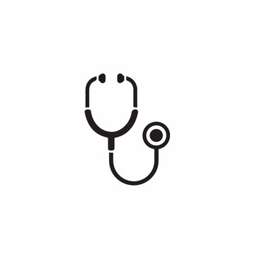 Stethoscope Icon Representing Medical Health Care and Doctor Consultation
