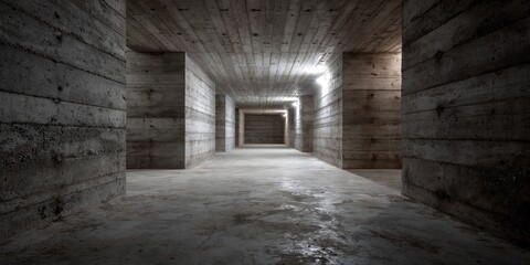 Obraz premium underground bunker - concrete bunker for safety and security
