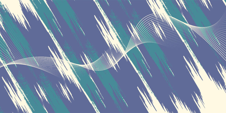 Uzbek ikat pattern and fabric in Uzbekistan. Abstract background for wallpaper, textile, cloth, fashion, table cloth