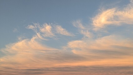 Obraz premium 夕方の空と雲